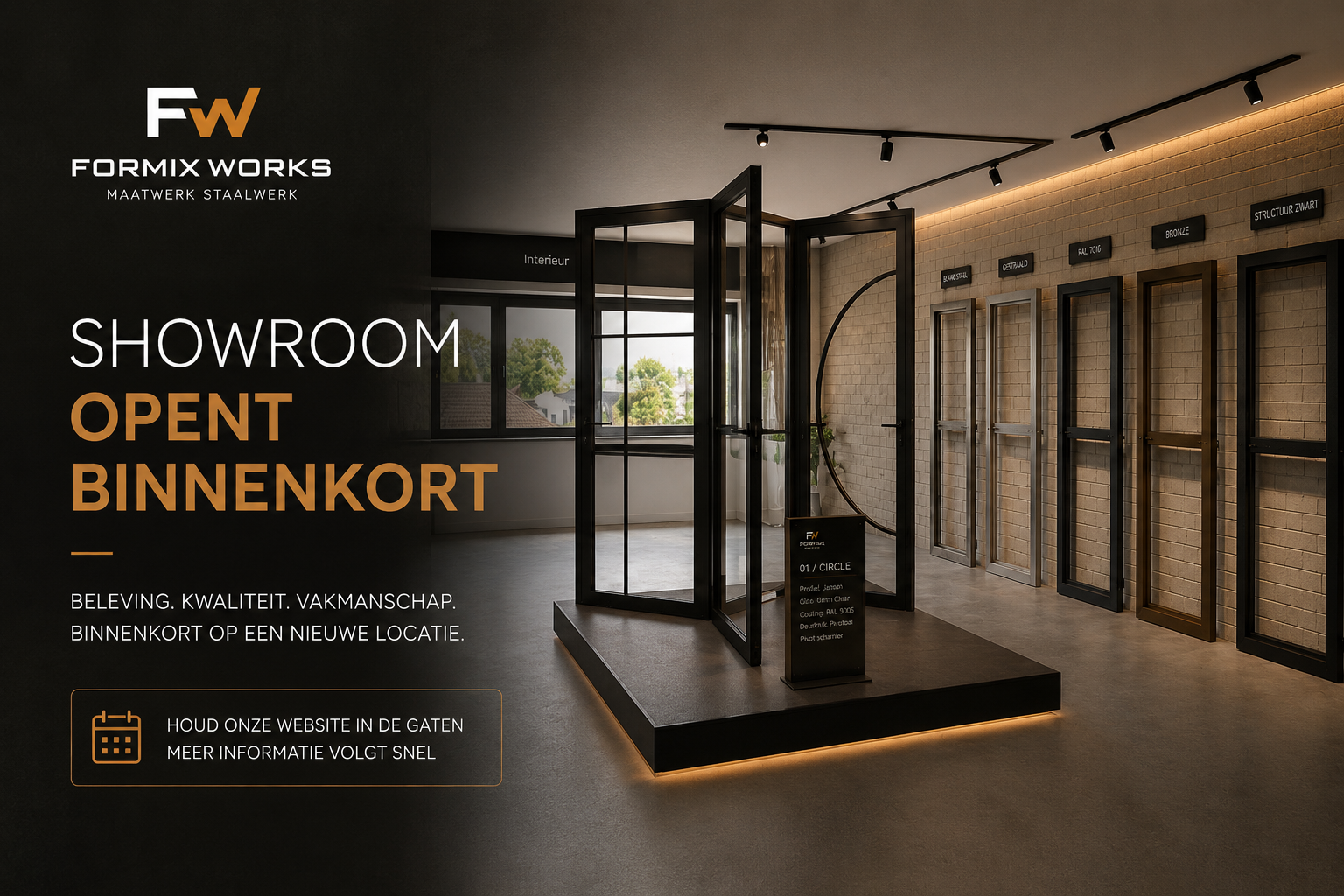 FORMIX WORKS showroom maatwerk staal deuren Rosmalen